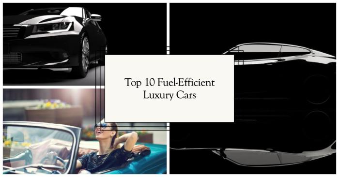 Most fuel-efficient luxury cars
